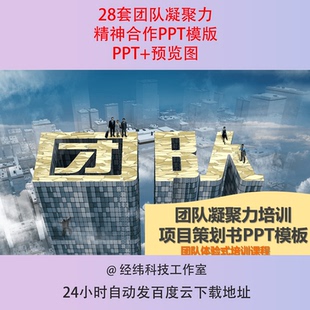 怎么打造团队凝聚力培训课件PPT模板集体团队合作协作能力管理