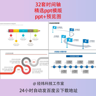 时间轴ppt模板企业公司历程发展大事记图表ppt幻灯片模板素材