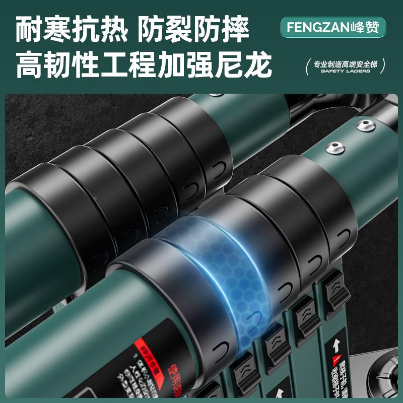 伸缩人降字梯升加厚梯折叠家用走防晃工程梯行梯可24810177伸缩竹