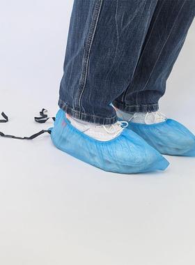 一次性滑纺布导电条鞋套无厚室内防脚套电子厂YBFH14加带导电条鞋