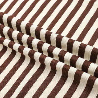 涤色织条纹布 直涤纶色织条彩帆色提全花帆布面料 人纹鞋材箱包梭