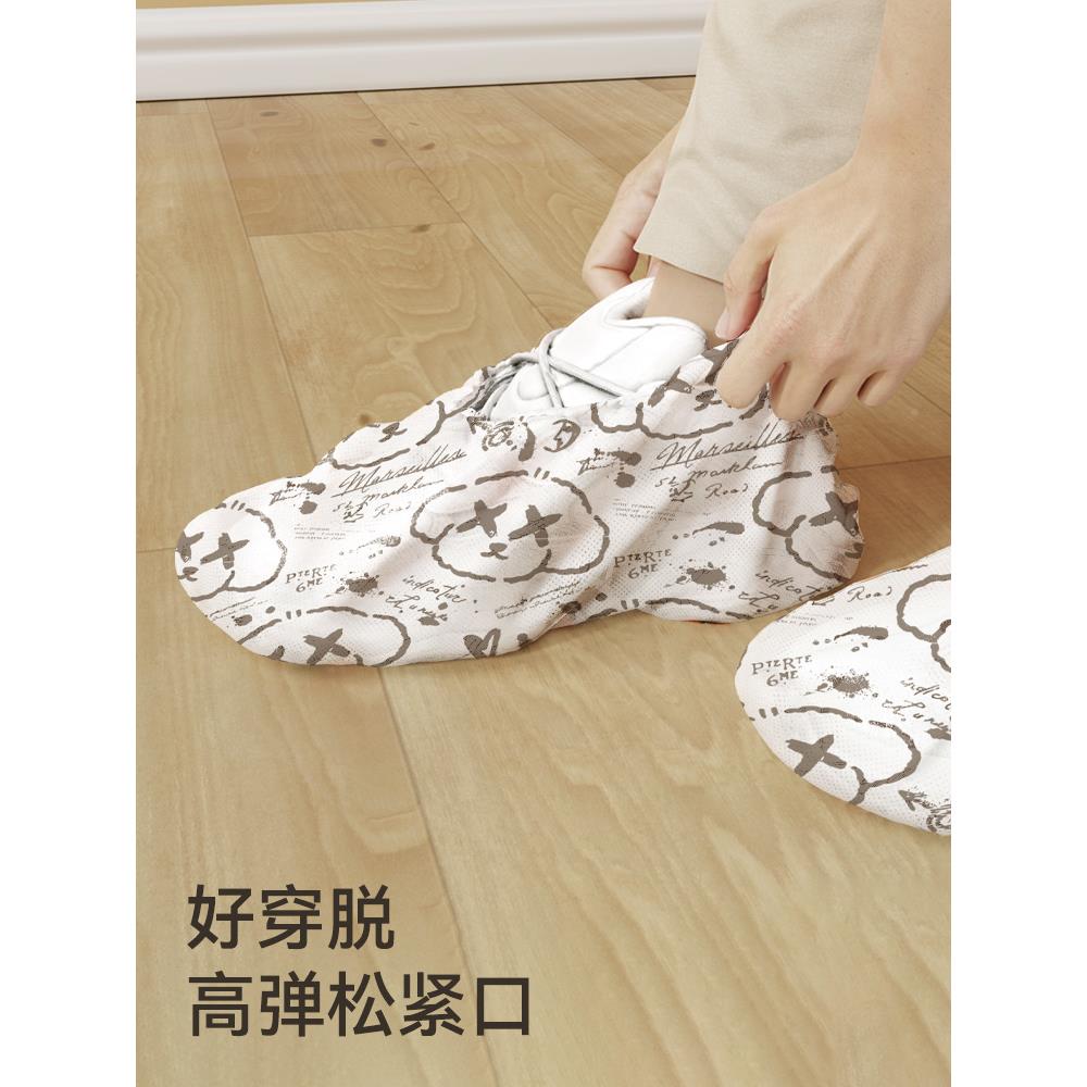 鞋套家用加厚磨无纺布内一次反tgq78121性机房专用客人套脚防耐尘