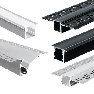 线条灯嵌入式无主灯吊顶预埋灯带灯槽线性灯明装阳角铝槽线形灯