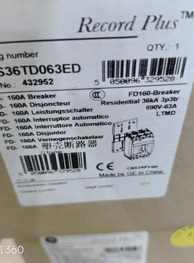 GE FDS36TD063ED FD160 63A