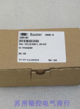 全新Baumer压力传感器 Y913 33 B35R 现货0...250 BAR 宝盟Y913
