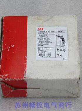 *现货销售*全新ABB软启动器1SFA896103R7000 现货PSR3-600-70
