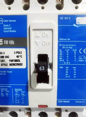 Cutler-Hammer FWF3063L 3P 63AMP