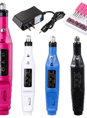 1 Set 6 Bits Nail Art Drill File UV Gel Remove Sanding Buffe