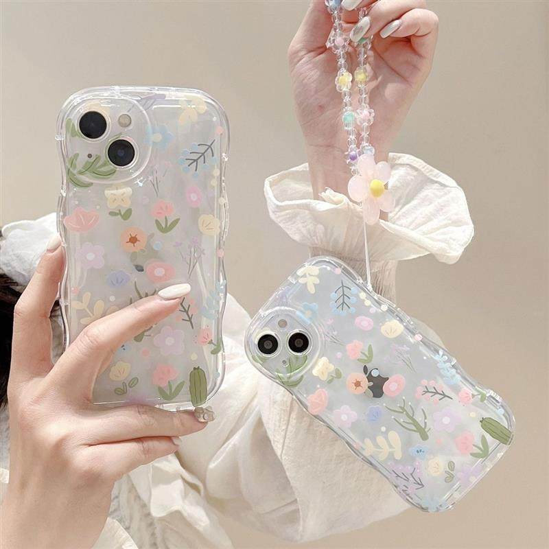 碎花手机保护壳软适用苹果14promax case cover iphone 13 casing