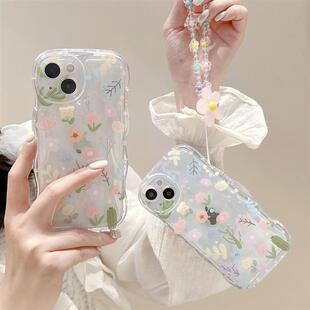 碎花手机保护壳软适用苹果14promax case cover iphone 13 casing