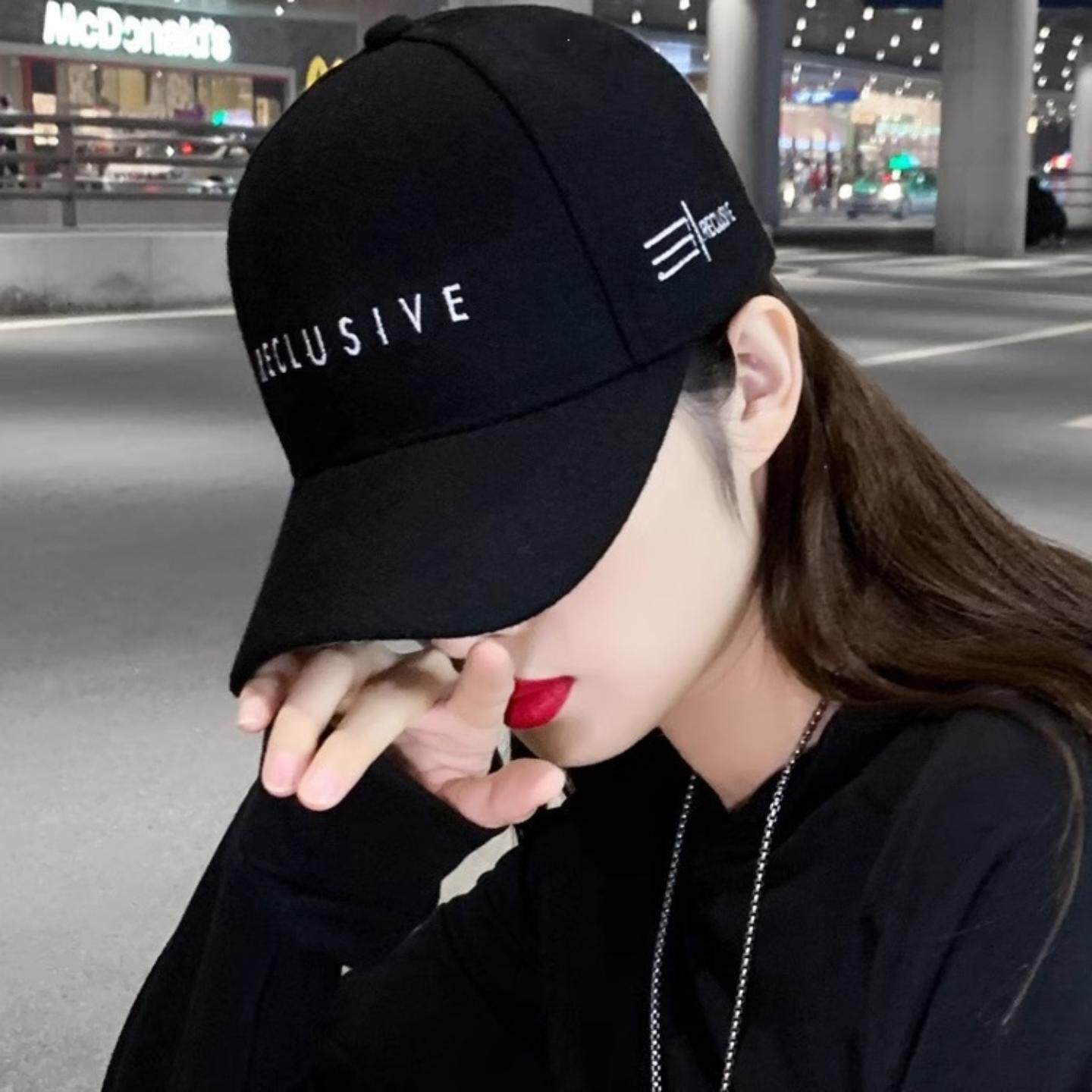 帽子女春秋韩版潮百搭鸭舌帽夏季遮脸防晒遮阳太阳帽网红款棒球帽