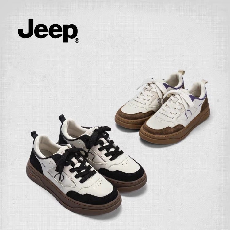 jeep厚底板鞋女2026秋冬新款轻便软底通勤休闲鞋小众设计感德训鞋,女鞋,休闲板鞋,淘宝优惠券,粉丝福利购,淘宝优惠卷