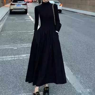 French Knitted Dress for Autumn and Winter法式针织连衣裙秋冬