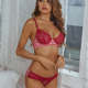 lace for printed Sexy underwear set women 性感蕾丝印花内衣套