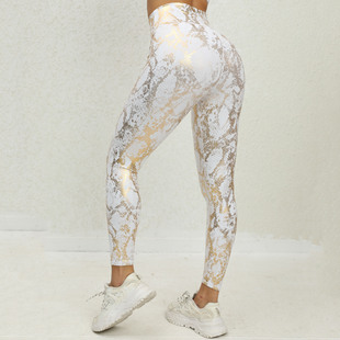 Bright Face Yoga High 高腰紧身亮面瑜伽裤 Tight Pants 女 Waist