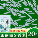 2023年新大米真空猫牙长粒香米软糯生态农家油粘晚稻丝苗米煲仔饭