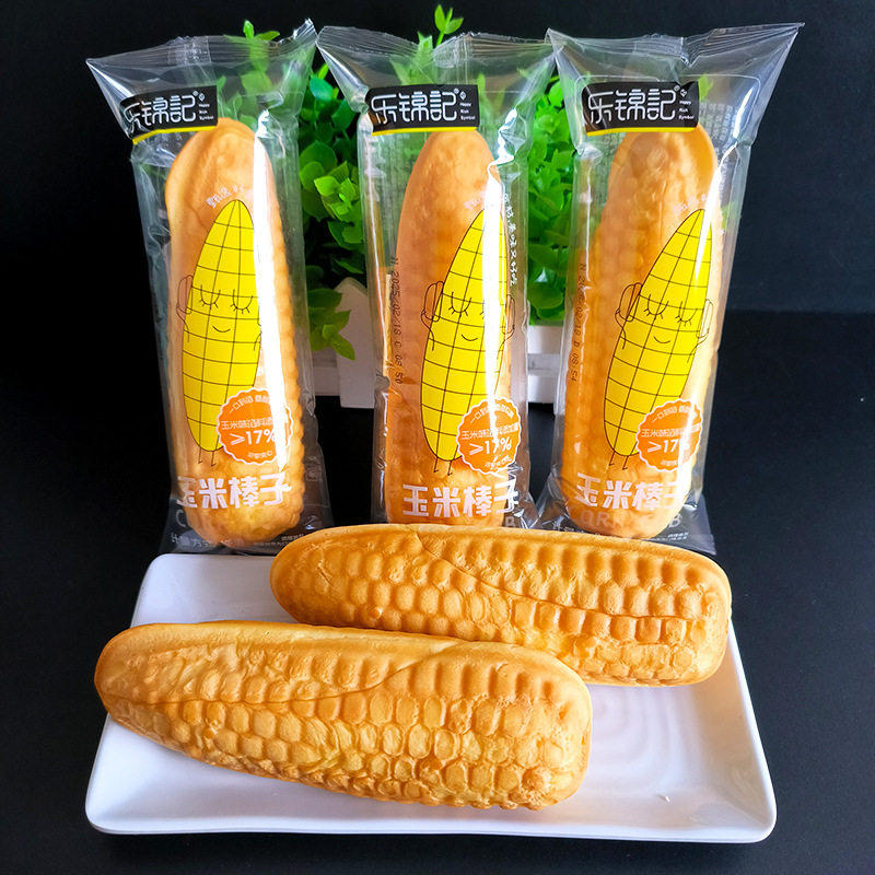乐锦记玉米棒面包整箱早餐夹心面包食品玉米糕点饱腹代餐撕棒零食