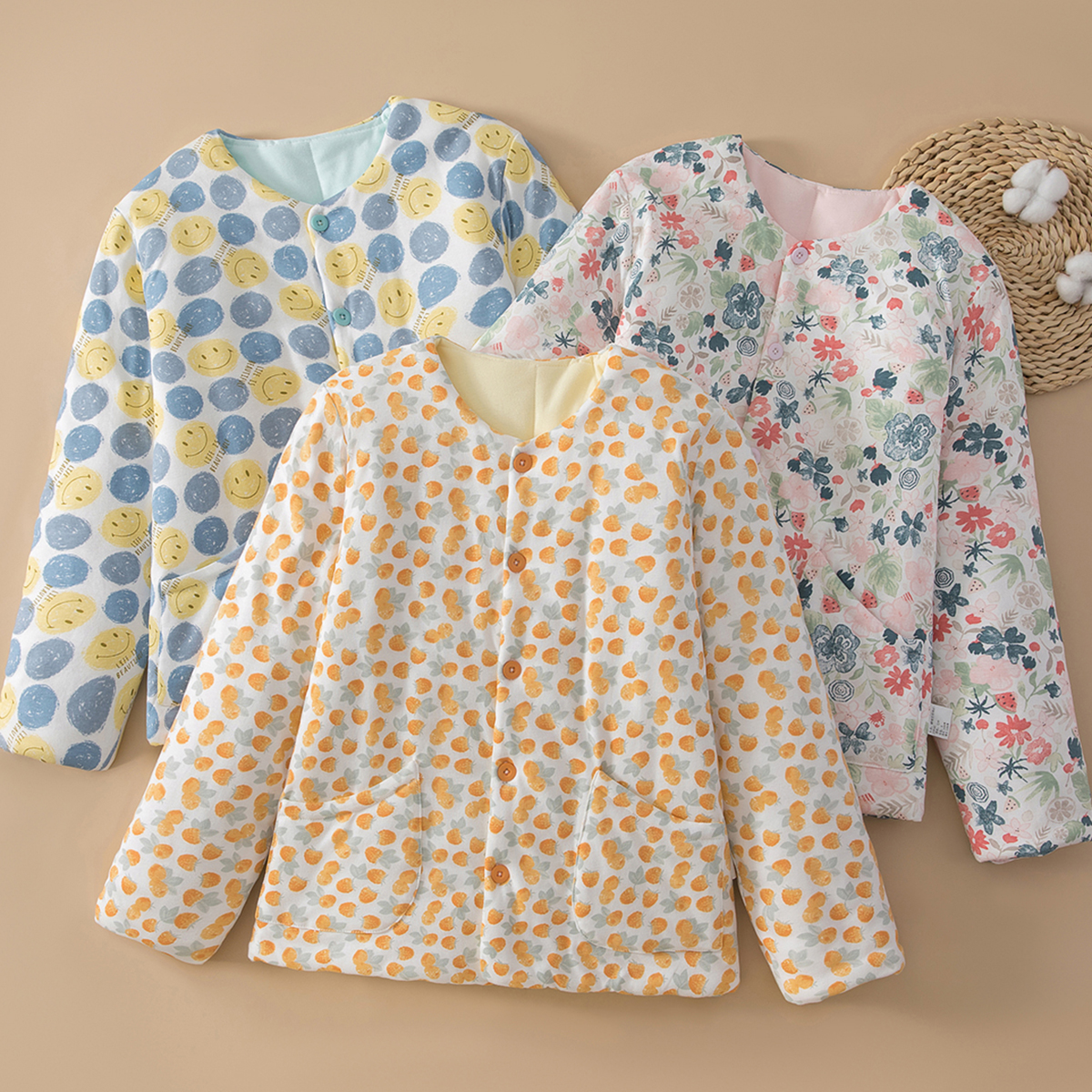 女士纯棉花棉袄居家外穿棉服