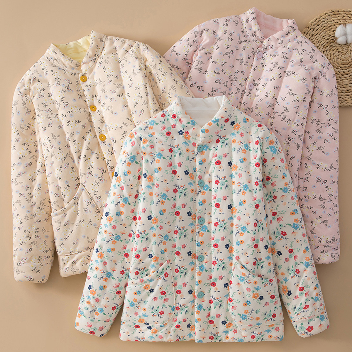 手工纯棉花棉袄女装新款冬季加厚保暖棉衣成人内外穿防寒棉服外套