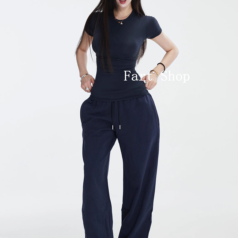 FartShop春夏修身弹力正肩短袖