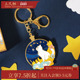 1件75折 三尺鲤国潮故宫文创观星猫钥匙扣博物馆宫猫钥匙扣金属钥匙链情侣可爱卡通精致新年礼物旗舰店