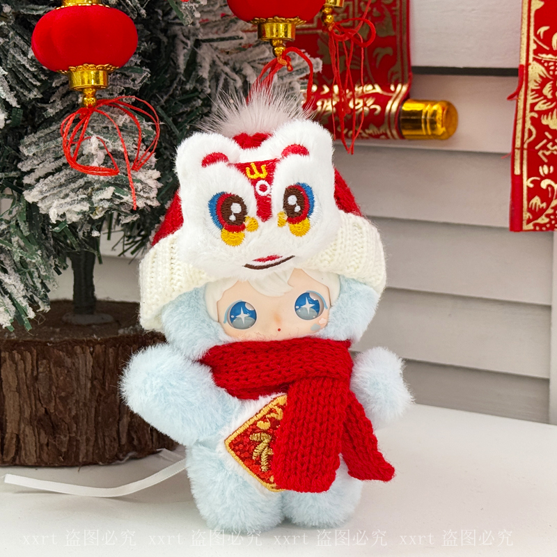 拉布布哭娃醒狮帽子娃衣