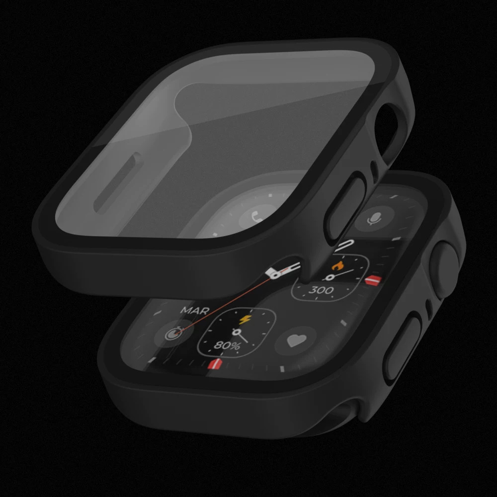 适用iwatchS12/11/S10/S9/8苹果s7手表保护壳applewatch8保护套ultra/6/5/4壳膜一体全包6代SE膜3s8秒变ultra
