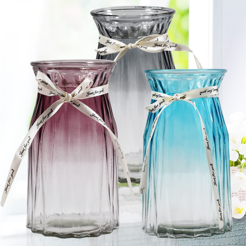 悦多彩玻璃花瓶客厅餐桌