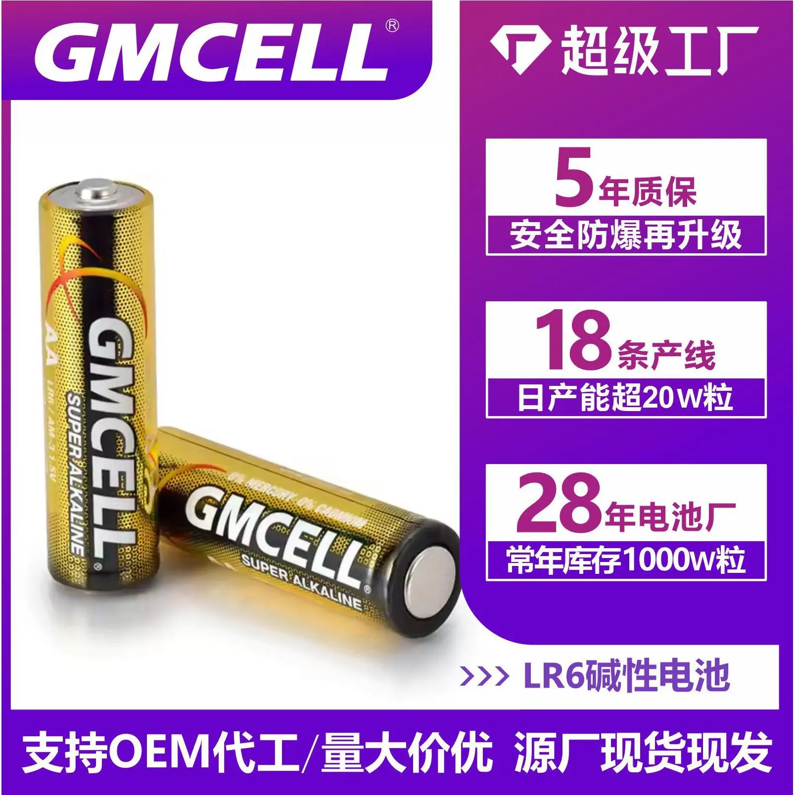 碱性5号电池电池7号24粒使用于遥控器额温枪玩具闹钟电池5号一盒