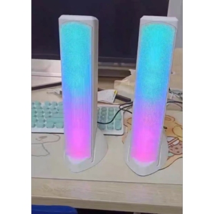 家用有线无线蓝牙音箱桌面节奏灯 电脑音响笔记本电脑音箱台式