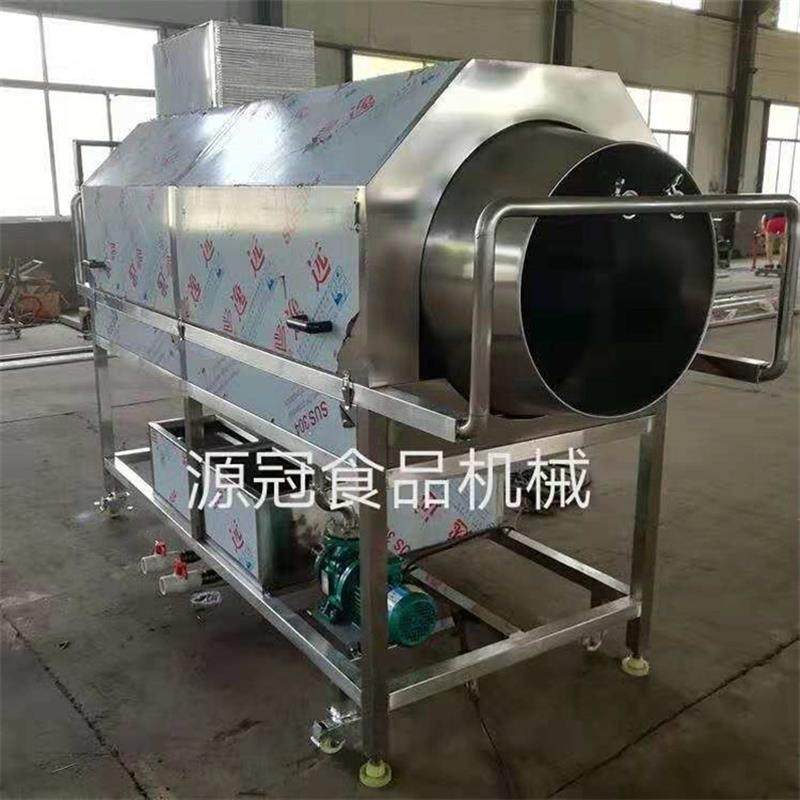 供应滚筒清洗机高压喷淋海鲜滚动毛刷洗袋机多功能根茎类清洗设备
