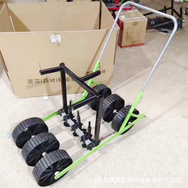 出口手推菠菜香菜播种器小型药材花种精播机双排10行洋葱育苗点播