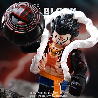 海贼王系列四档路飞索隆积木人仔