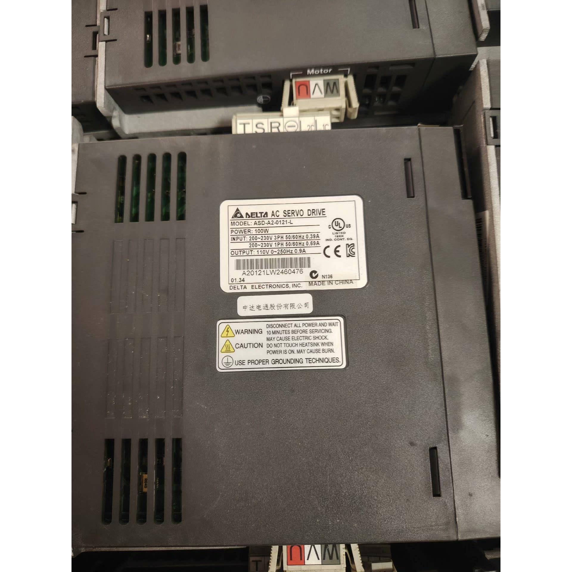 台达a2伺服电机ASD-A2-0121-L EMCA-C10