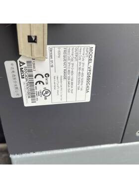 台达变频器VFD550C43A/55KW/380V成