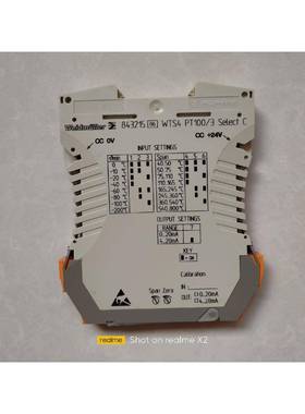 魏德米勒RTD温度安全栅843215，型号WTS4 PT1