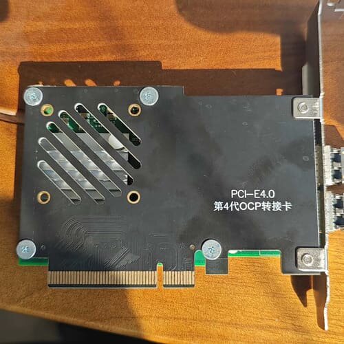 OCP转接卡，PCI-E4.0，带一张341a网卡，10