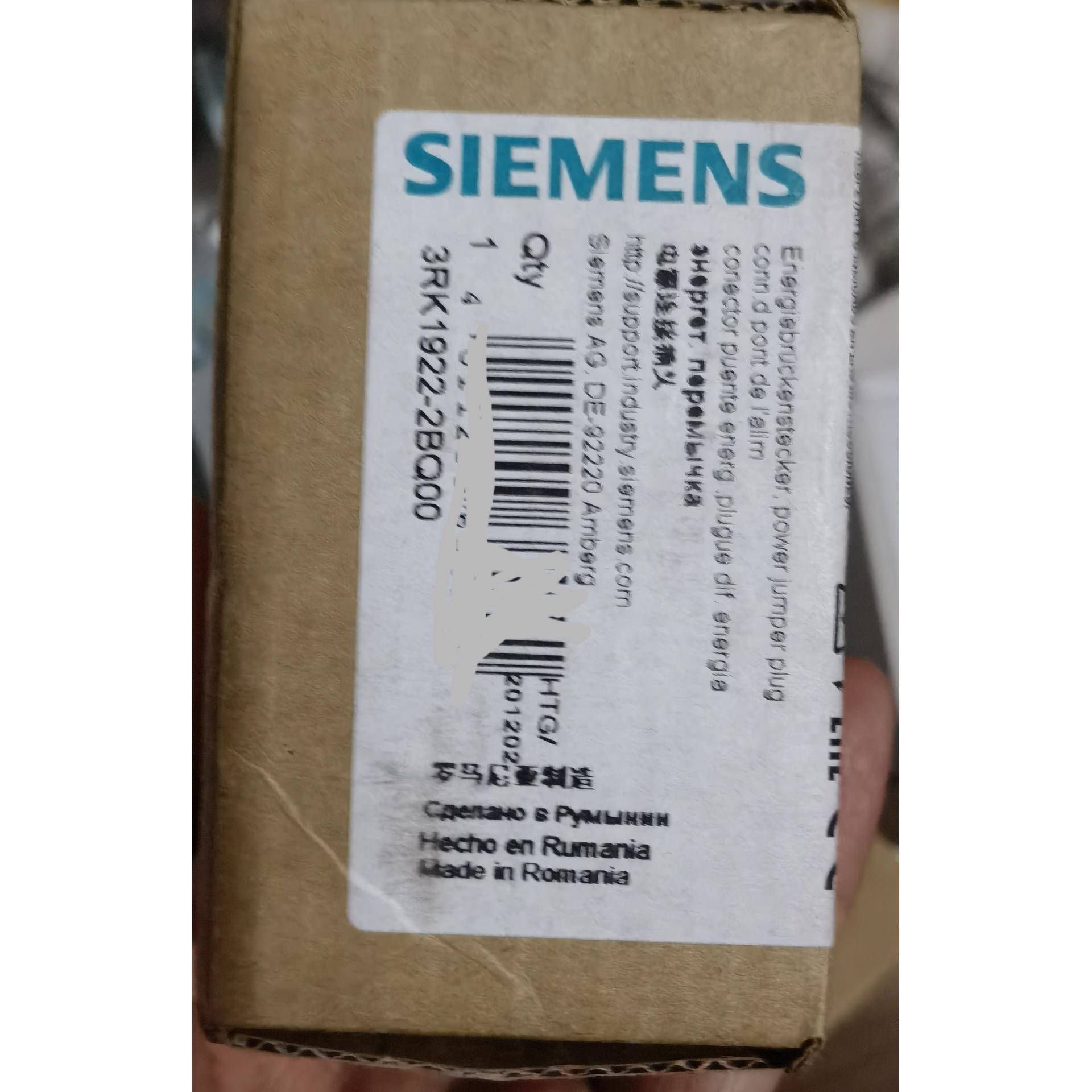 SIEMENS电源连接插头 3RK1922-2BQ0