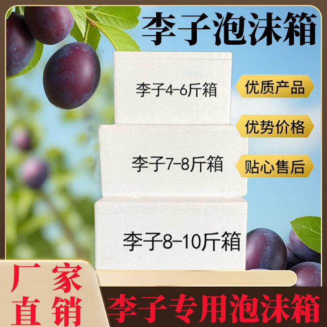 李子泡沫包装箱快递运输保温箱水果长途运输防震箱专用邮寄箱子