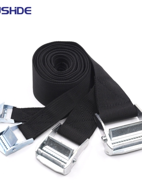 压扣黑色丙纶捆绑带多用途简易拉紧器行李货物箱包棉被固定收紧绳