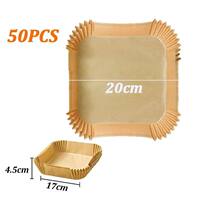 50/100Pcs Air Fryer Disposable Paper Air Fryer Accessories S thumbnail 2