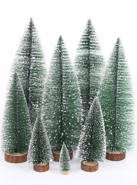 Mini Xmas Tree: DIY Snow-Dusted Pine Needle Table Decor