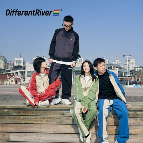 DifferentRiver反光休闲运动套装