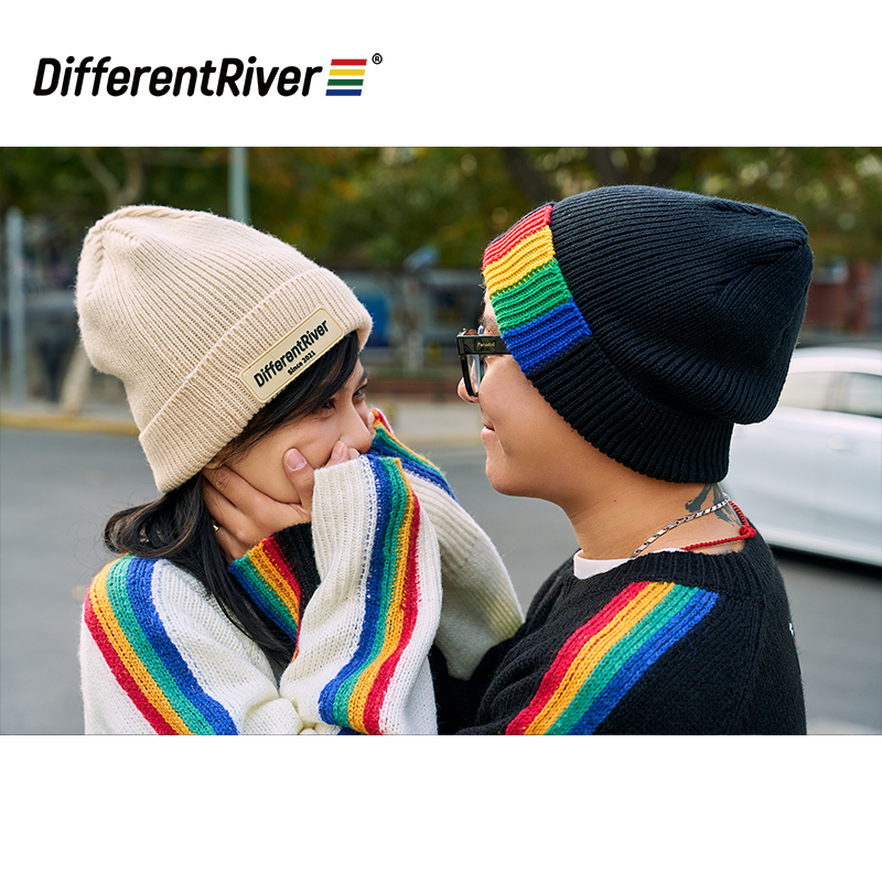 DifferentRiver简约百搭毛线冷帽