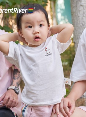 DifferentRiver夏季【乐园】基础款-儿童圆领卡通印花轻薄棉T恤