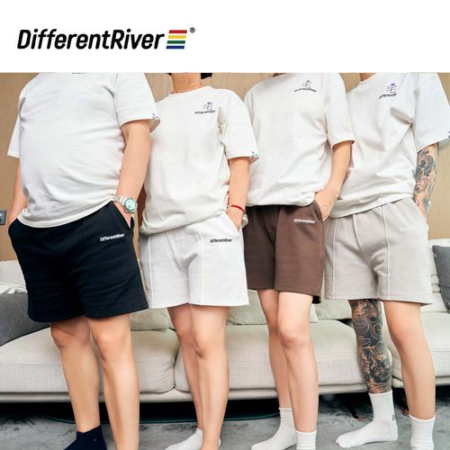 DifferentRiver高腰显瘦短裤