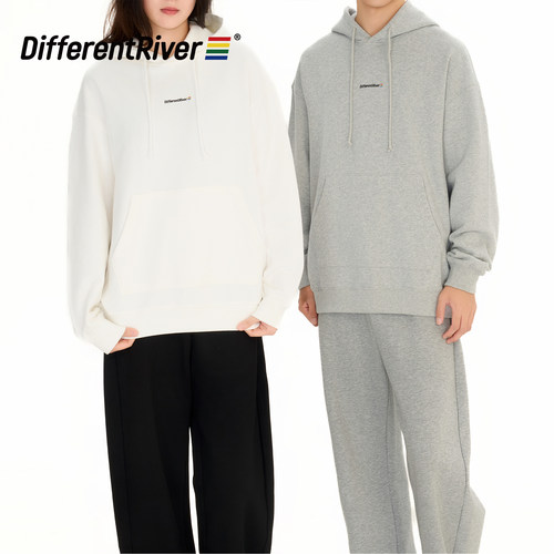 DifferentRiver2024秋冬【融】品牌款-简约休闲连帽卫衣