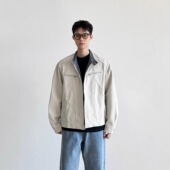 SIIIEND美式 百搭简约潮流高级感外套 解构格子拼接翻领夹克男款