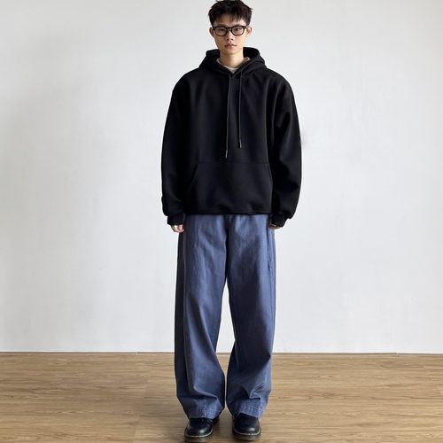 日系复古重磅连帽卫衣