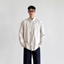 SIIIEND日系复古条纹衬衫男宽松休闲百搭长袖衬衣外套上衣